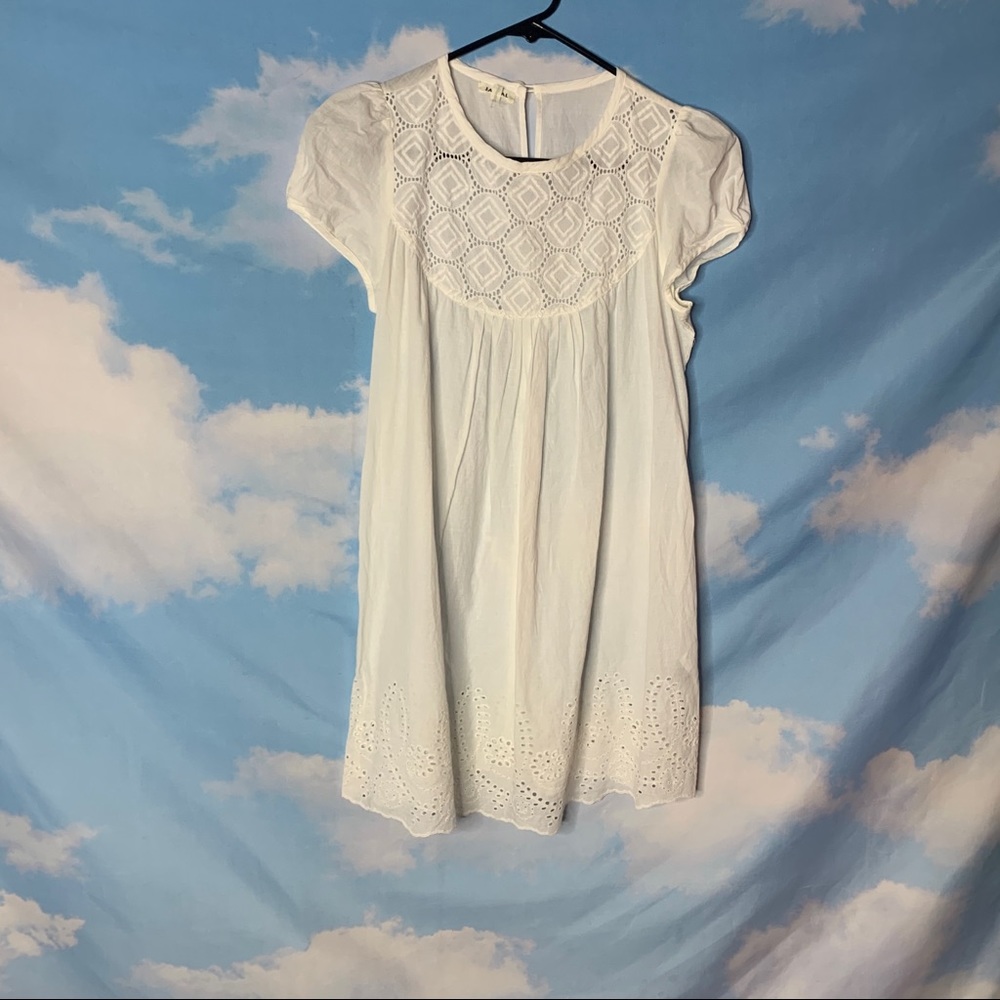 Jaspal- Off White Short Sleeve Dress size Medium